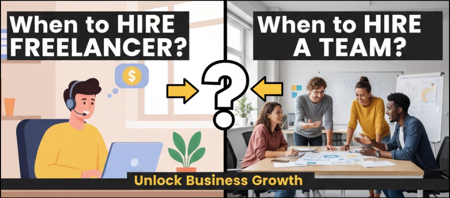 Freelancer vs Team: When to Hire Which